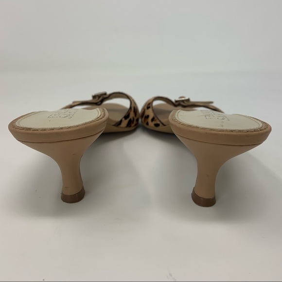 FRANCO SARTO Sandals Leather Leopard Print - Picture 6 of 8